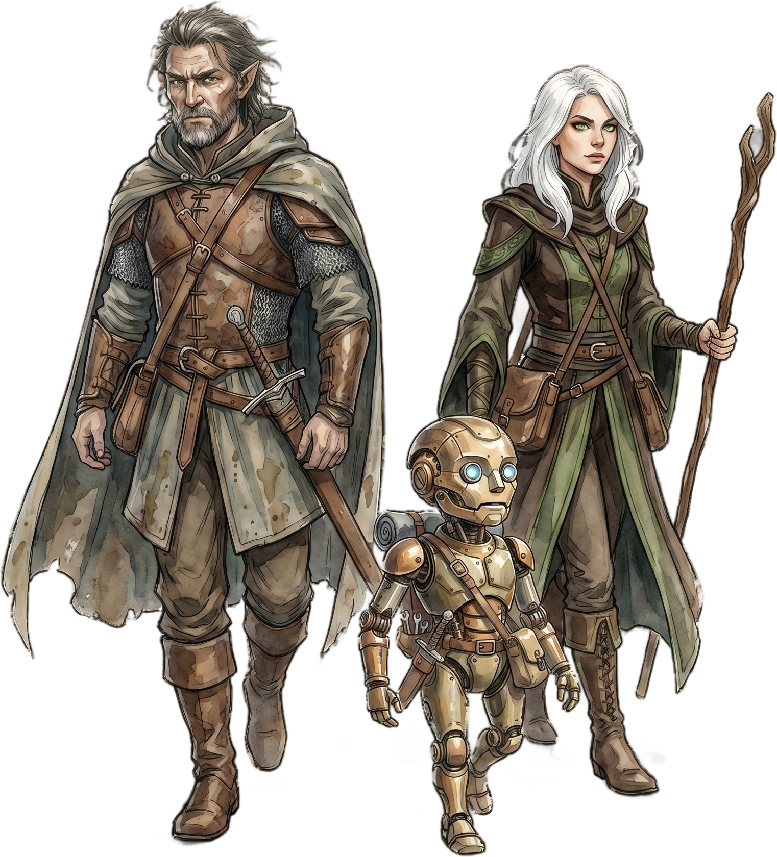 Traveling party token generated by RPG Sage Art